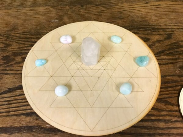 Crystal Grid~Sri Yantra Crystal Grid - Altar Decoration