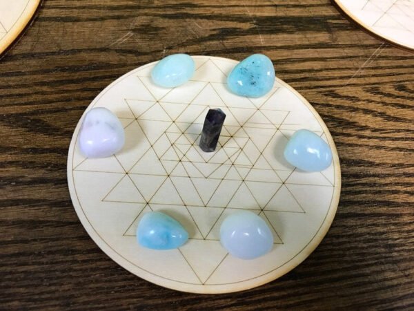 Crystal Grid~Sri Yantra Crystal Grid - Altar Decoration
