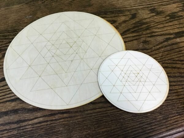 Crystal Grid~Sri Yantra Crystal Grid - Altar Decoration