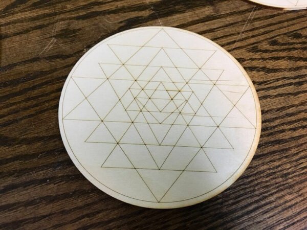 Crystal Grid~Sri Yantra Crystal Grid - Altar Decoration