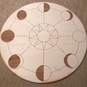 Crystal Grid~Moon Phase Sun Crystal Grid - Altar Decoration