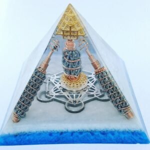 Orgone Energy~Orgone® Pyramid - Metatron Light Body Accelerator Orgonite® Pyramid with EMF / RF Protection orgone generator® Large