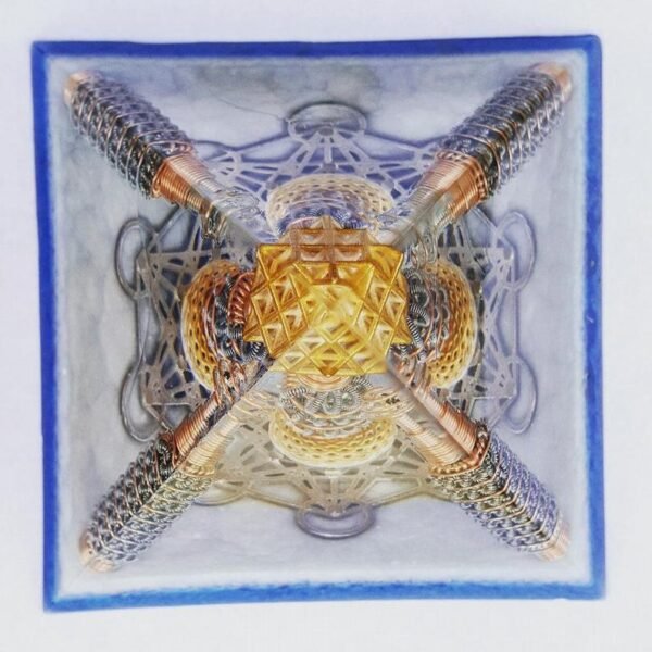 Orgone Energy~Orgone® Pyramid - Metatron Light Body Accelerator Orgonite® Pyramid with EMF / RF Protection orgone generator® Large