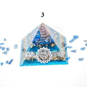 Orgone Energy~Medium Orgonite® Pyramid Chakra Orgone® Energy Pyramid series Third Eye, Throat, Heart, Solar Plexus, Sacral/Hara, Root & EMF Protection