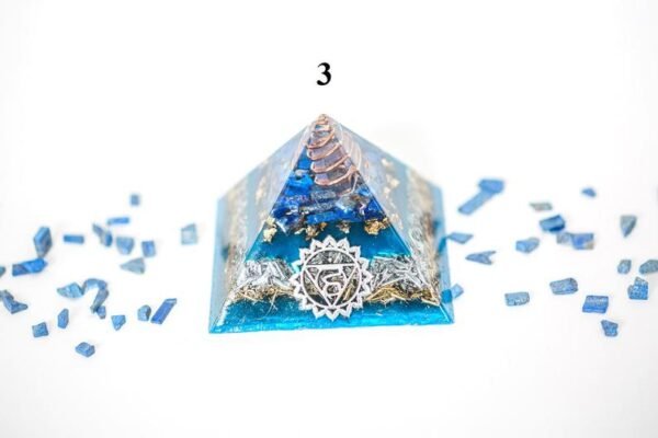 Orgone Energy~Medium Orgonite® Pyramid Chakra Orgone® Energy Pyramid series Third Eye, Throat, Heart, Solar Plexus, Sacral/Hara, Root & EMF Protection