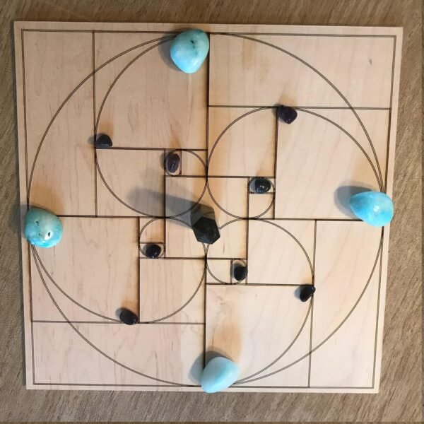 Crystal Grid~Golden Ratio Crystal Grid - Fibonacci Crystal Grid - Altar Decoration