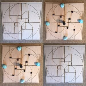 Crystal Grid~Golden Ratio Crystal Grid - Fibonacci Crystal Grid - Altar Decoration