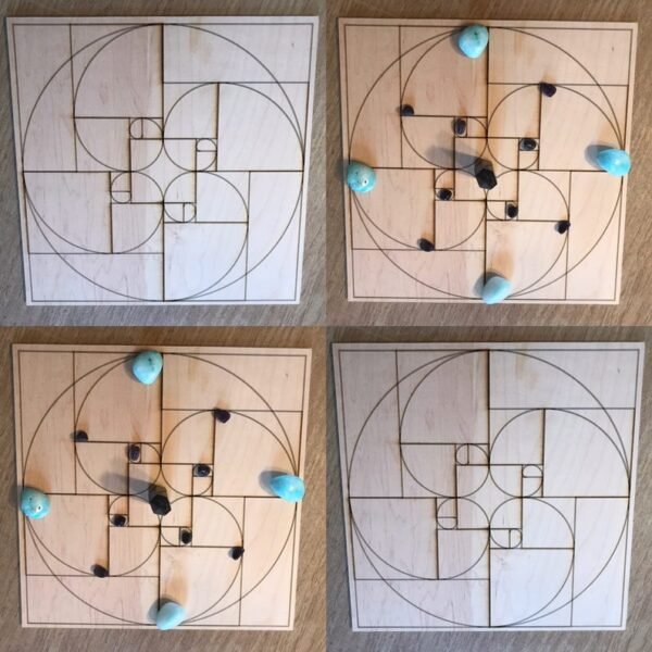 Crystal Grid~Golden Ratio Crystal Grid - Fibonacci Crystal Grid - Altar Decoration