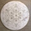Crystal Grid~Metatron's Cube and Flower of Life Crystal Grid - Altar Decoration