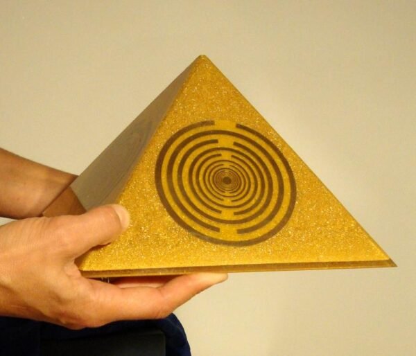 Orgone Pyramid Orgone Energy~Orgone orgonite® giant all-powerful golden pyramid, Orgone Generator, 5 MWO Lakhovsky, Golden Ratio Antenna, abundance, welfare, prosperity