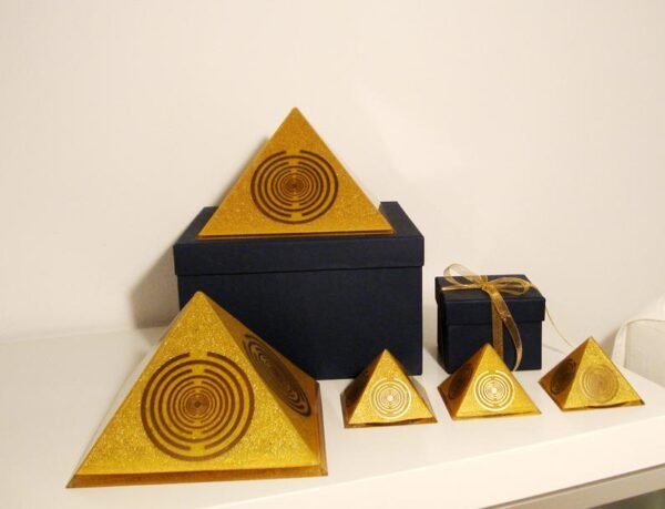 Orgone Pyramid Orgone Energy~Orgone orgonite® giant all-powerful golden pyramid, Orgone Generator, 5 MWO Lakhovsky, Golden Ratio Antenna, abundance, welfare, prosperity