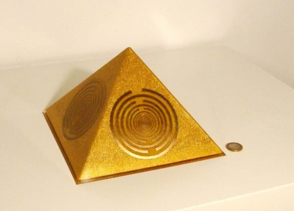Orgone Pyramid Orgone Energy~Orgone orgonite® giant all-powerful golden pyramid, Orgone Generator, 5 MWO Lakhovsky, Golden Ratio Antenna, abundance, welfare, prosperity