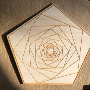 Crystal Grid~Geometric Pentagon Crystal Grid - Altar Decoration