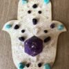 Crystal Grid~Hamsa Crystal Grid - Fatima Hand Crystal Grid - Altar Decoration
