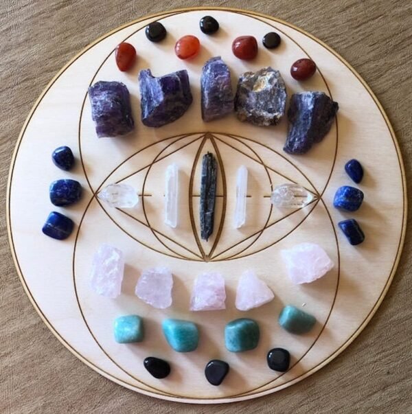 Crystal Grid~Vesica Piscis Crystal Grid - Altar Decoration