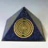Orgone Pyramid Orgone Energy~Orgone orgonite® Giant Pyramid All Powerful, blue Orgone Generator, 5 gold plated 24K MWO Lakhovsky, Golden Ratio Antenna, Quintuple power