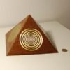 Orgone Energy~Orgone orgonite® Giant pyramid All Powerful, copper Orgone Generator, 5 gold plated 24 MWO Lakhovsky, Golden Ratio Antenna, Quintuple power