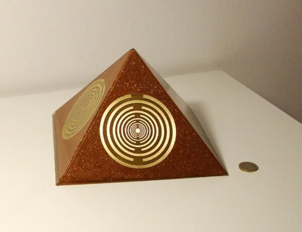 Orgone Energy~Orgone orgonite® Giant pyramid All Powerful, copper Orgone Generator, 5 gold plated 24 MWO Lakhovsky, Golden Ratio Antenna, Quintuple power