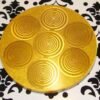 Orgone Energy~Orgone orgonite® all-powerful golden charging plate, 10’’ disc, 14 MWO by Lakhovsky, Food structure, Sacred geometry, abundance, prosperity
