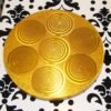 Orgone Energy~Orgone orgonite® all-powerful golden charging plate, 10’’ disc, 14 MWO by Lakhovsky, Food structure, Sacred geometry, abundance, prosperity