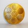 Orgone Energy~Orgone orgonite® all-powerful golden charging plate, 10’’ disc, 14 MWO by Lakhovsky, Food structure, Sacred geometry, abundance, prosperity