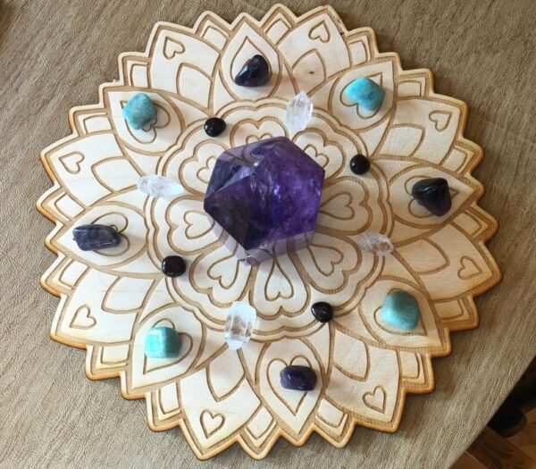 Crystal Grid~Love Crystal Grid - Heart Crystal Grid - Altar Decoration