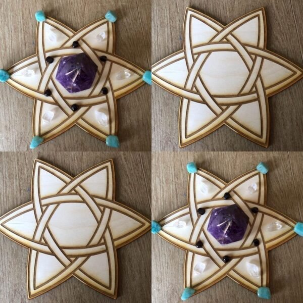 Crystal Grid~Celtic Star Crystal Grid - Altar Decoration