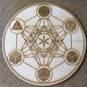 Crystal Grid~Metatron's Cube Crystal Grid - Platonic Solids - Altar Decoration
