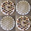 Crystal Grid~Flower of Life Crystal Grid - Inverted Flower of Life - Altar Decoration