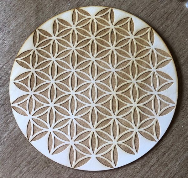 Crystal Grid~Flower of Life Crystal Grid - Inverted Flower of Life - Altar Decoration