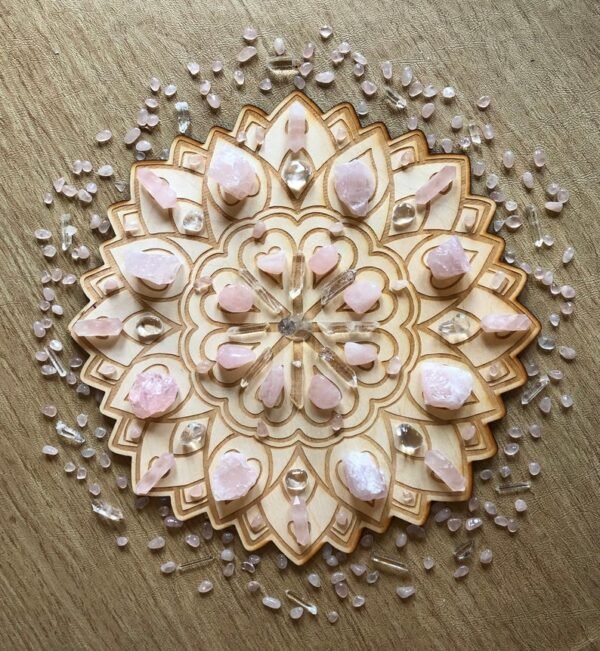 Crystal Grid~Love Crystal Grid - Heart Crystal Grid - Altar Decoration