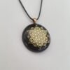 Orgone Energy~Orgonite® Pendant - 64 tetrahedron orgone amulet pendant with quartz crystal. Protection from EMF / RF radiation of cell phone