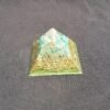 Orgone Energy~Orgonite® Pyramid Energy Healing Orgone® Pyramid Small Sri Yantra Amazonite & quartz crystal EMF / RF Protection