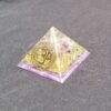 Orgone Energy~Orgonite® Pyramid Energy Healing Orgone® Pyramid Small Om/aum Amethyst & quartz crystal EMF / RF Protection