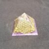 Orgone Energy~Orgonite® Pyramid Energy Healing Orgone® Pyramid Small Flower of Life Amethyst & quartz crystal EMF / RF Protection