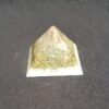 Orgone Energy~Orgonite® Pyramid Energy Healing Orgone® Pyramid Small Metatron celenite & quartz crystal EMF / RF Protection