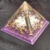 Orgone Energy~Orgone® Pyramid Energy Healing Orgonite® Pyramid Larger Amethyst Metatron merkaba & quartz crystal EMF / RF Protection