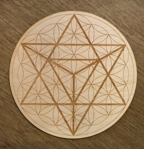 Crystal Grid~Merkaba Flower of Life Crystal Grid - Merkaba Crystal Grid - Altar Decoration
