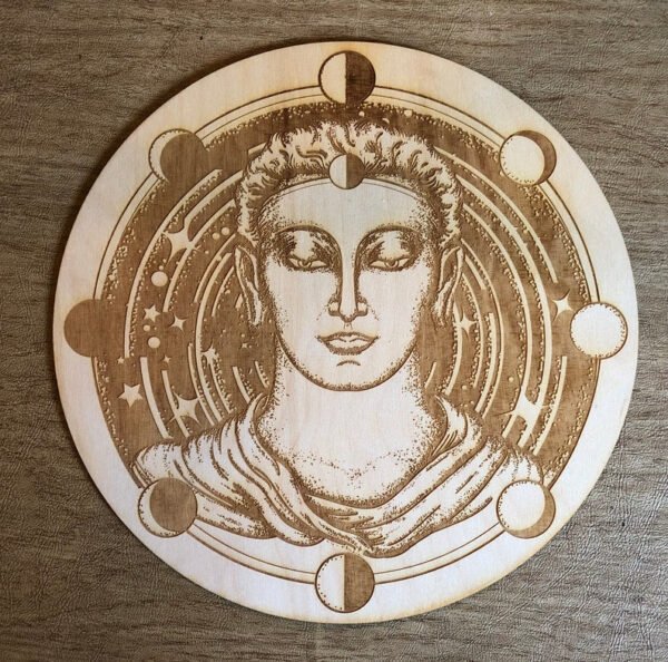 Crystal Grid~Buddha Moon Phase Crystal Grid - Altar Decoration