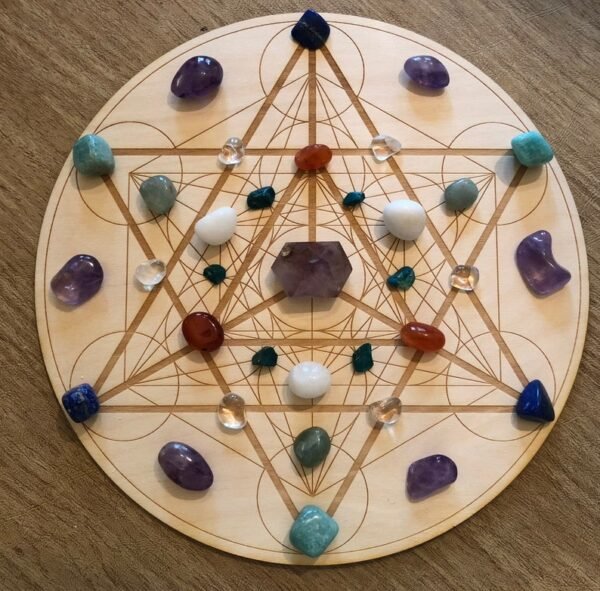Crystal Grid~Merkaba Metatron's Cube Crystal Grid - Altar Decoration