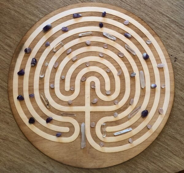 Crystal Grid~Labyrinth Crystal Grid - Finger Labyrinth Crystal Grid - Altar Decoration