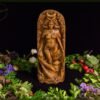 【Wood Sculpture】Moon goddess, Aradia, lunar goddess, celtic, pagan, wiccan, wicca, altar, druid, witches, gaelic, gods