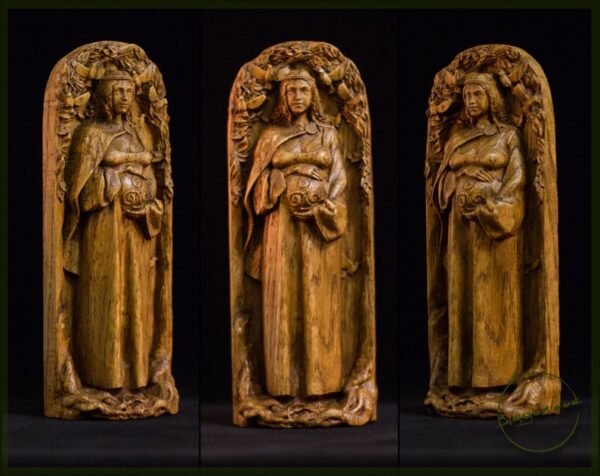 【Wood Sculpture】Danu, mother goddess, Dana, Irish goddess, pagan goddess, wiccan, wicca, altar, druid, witches, gaelic, celtic