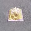 Orgone Energy~Orgonite® Pyramid Energy Healing Orgone® Pyramid Small Om/aum Amethyst & quartz crystal EMF / RF Protection