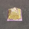 Orgone Energy~Orgonite® Pyramid Energy Healing Orgone® Pyramid Small Flower of Life Amethyst & quartz crystal EMF / RF Protection