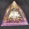 Orgone Energy~Orgone® Pyramid Energy Healing Orgonite® Pyramid Larger Amethyst Metatron merkaba & quartz crystal EMF / RF Protection