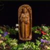 【Wood Sculpture】Danu, mother goddess, Dana, Irish goddess, pagan goddess, wiccan, wicca, altar, druid, witches, gaelic, celtic
