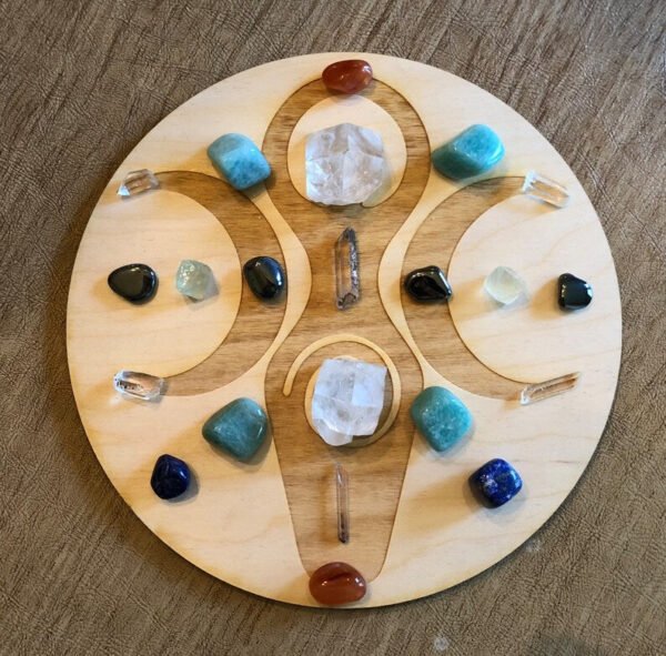 Crystal Grid~Goddess Moon Crystal Grid - Altar Decoration