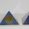 Orgone Energy~Orgone orgonite® Great Pyramid, cobalt blue, Energy Generator, 5 gold plated (24K) MWO by Lakhovsky, Golden Ratio Antenna