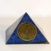 Orgone Energy~Orgone orgonite® Great Pyramid, cobalt blue, Energy Generator, 5 gold plated (24K) MWO by Lakhovsky, Golden Ratio Antenna